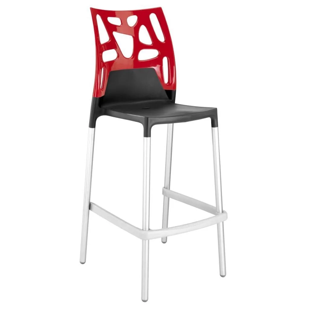 Ego-Rock Bar Solid Red - Anthracite Bar Chair PPT1486