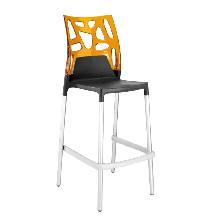 Ego-Rock Bar Orange Transparent - Anthracite Bar Chair PPT1485