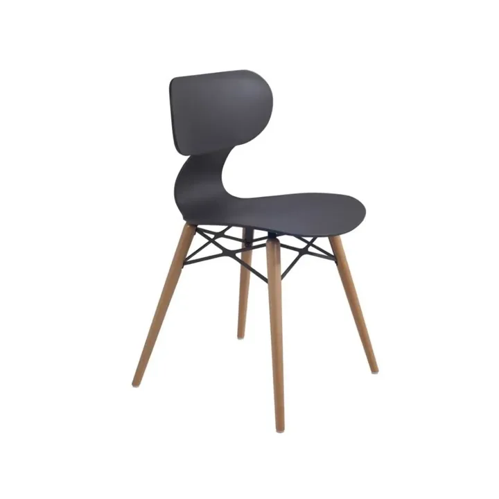 Yugo-S Wox (Beech) Anthracite - Beech Wood Kitchen Chair PPT1462