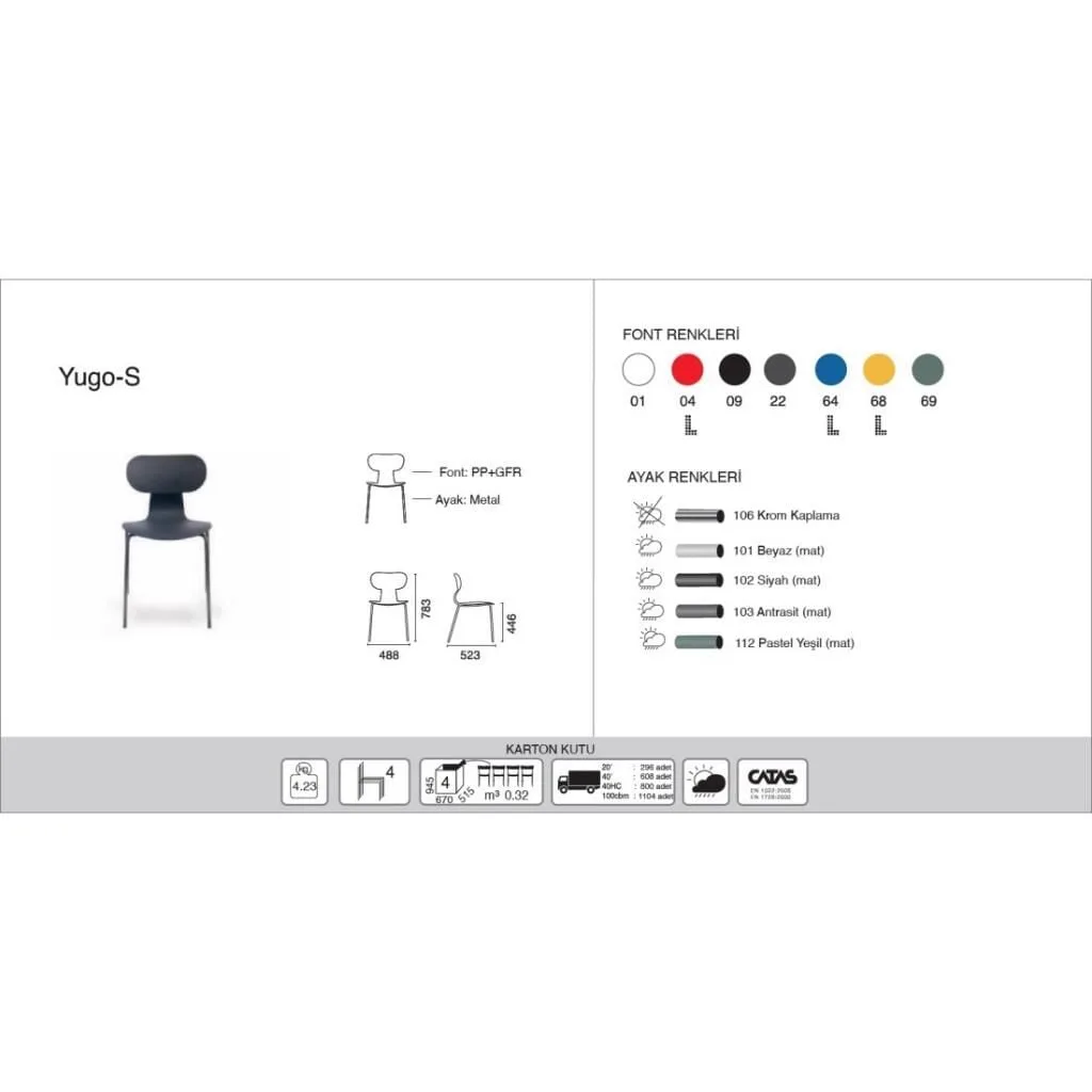 Yugo-S Pastel Green - Chrome-Plated Kitchen Chair PPT1456