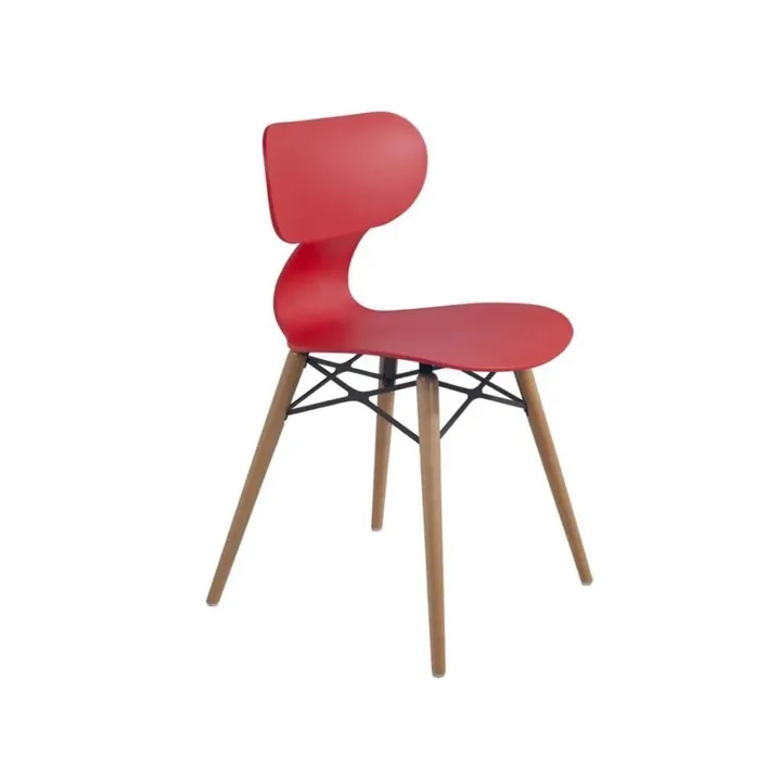 Sedia da cucina Yugo-S Wox (faggio) rossa - legno di faggio PPT1458