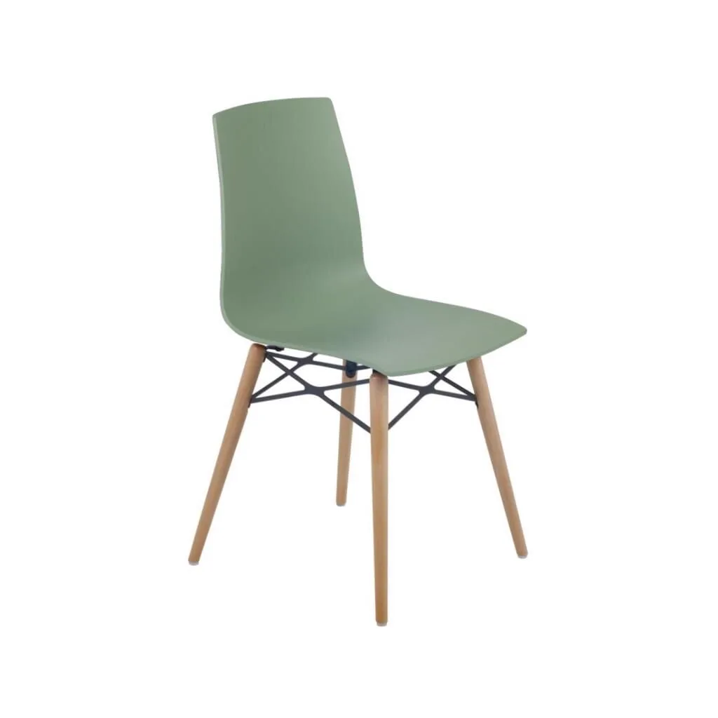 Sedia da cucina X-treme S Wox Pro (faggio) verde pastello - legno di faggio PPT1445