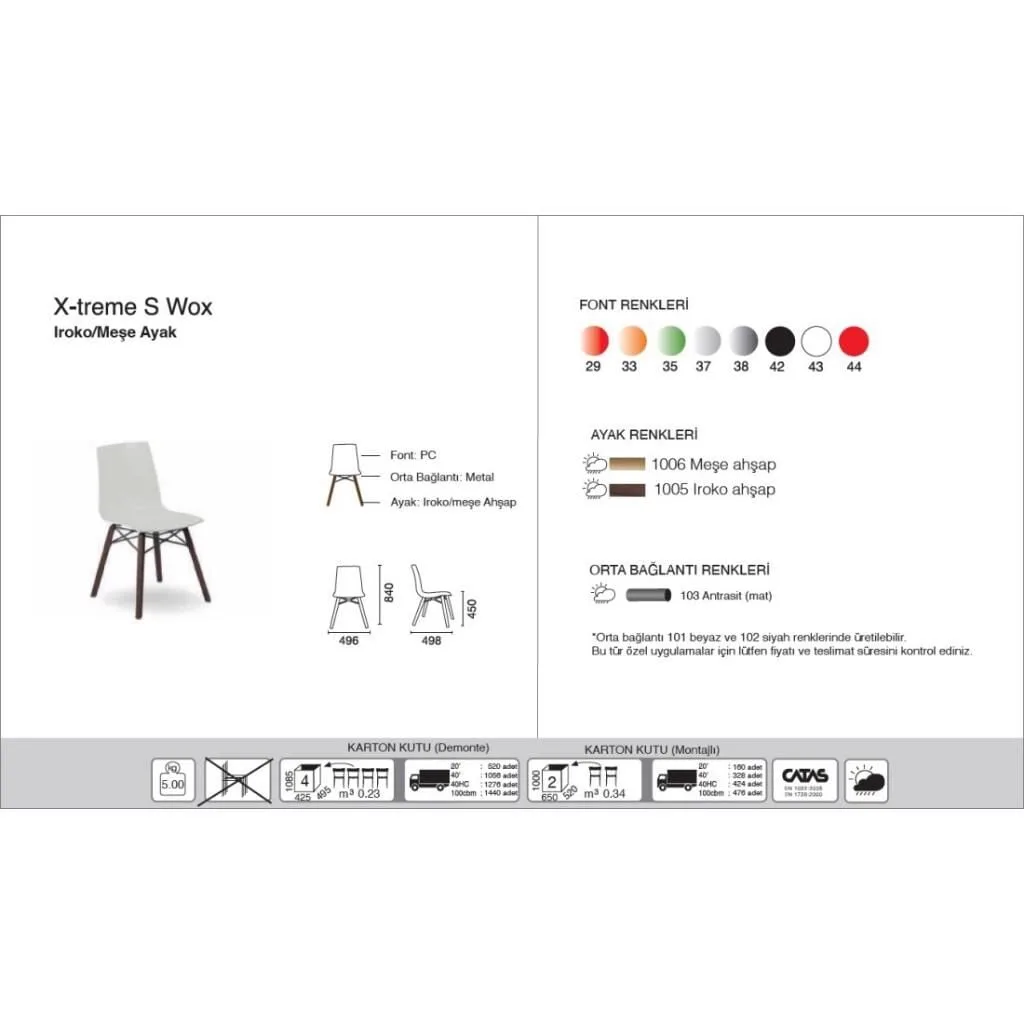X-treme S Wox (Iroko) Solid Black - Iroko Wood Kitchen Chair PPT1429