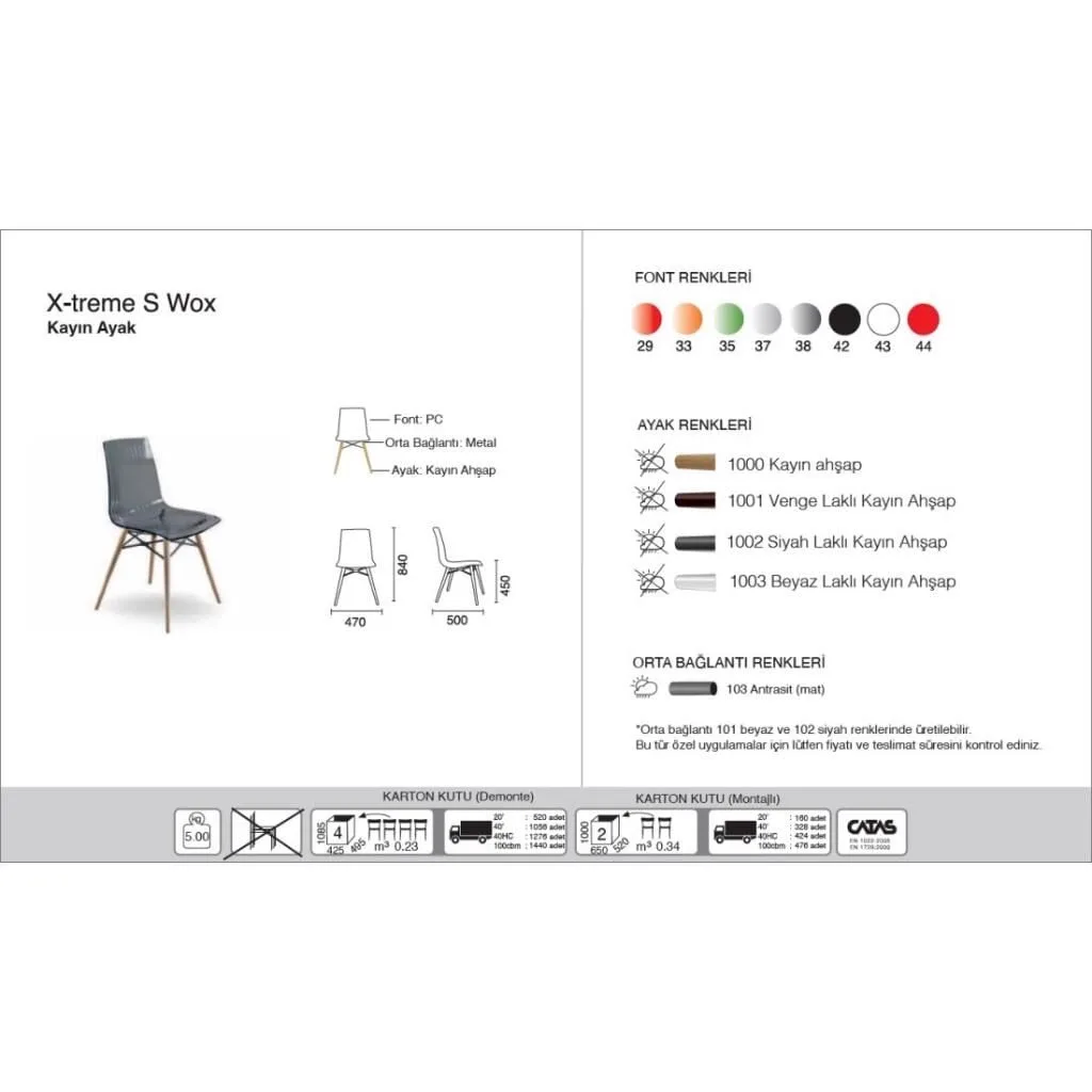X-treme S Wox (Beech) Transparent Green - Beech Wood Kitchen Chair PPT1435