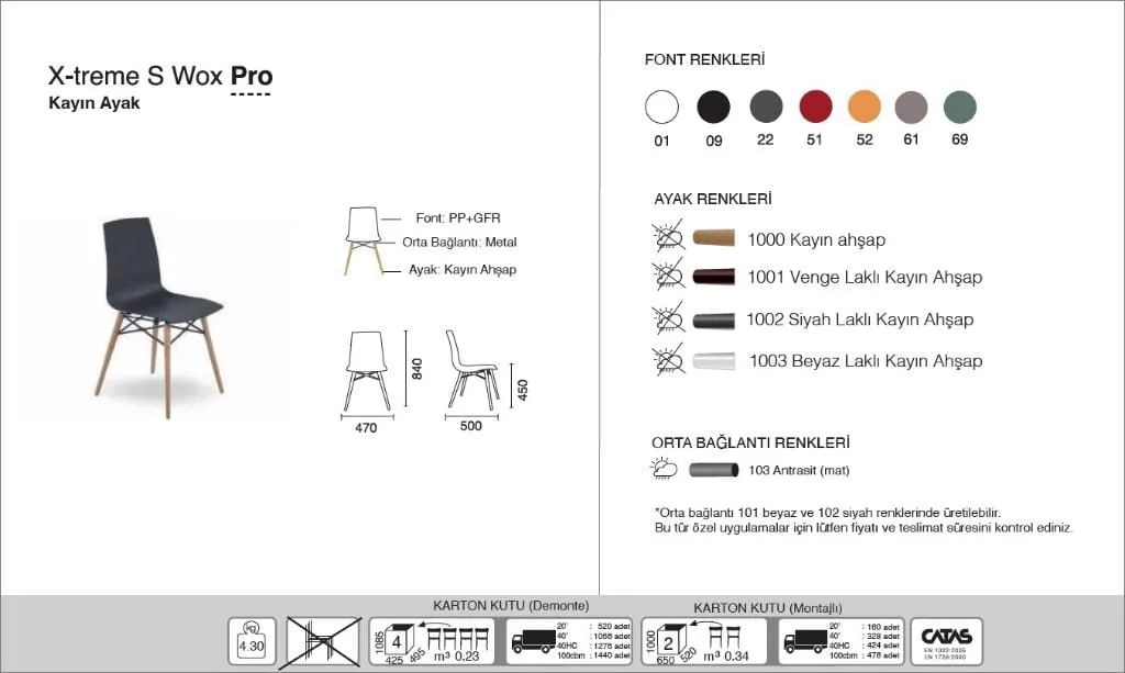 X-treme S Wox Pro (Beech) White - Beech Wood Kitchen Chair PPT1442