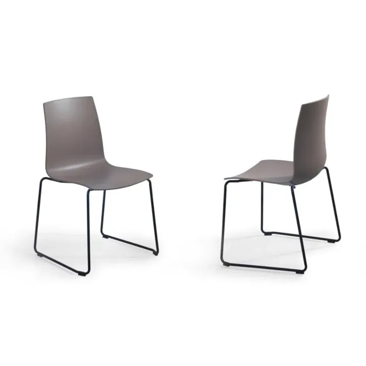 Chaise de cuisine X-treme S sled pro brun cendré - noire PPT1424