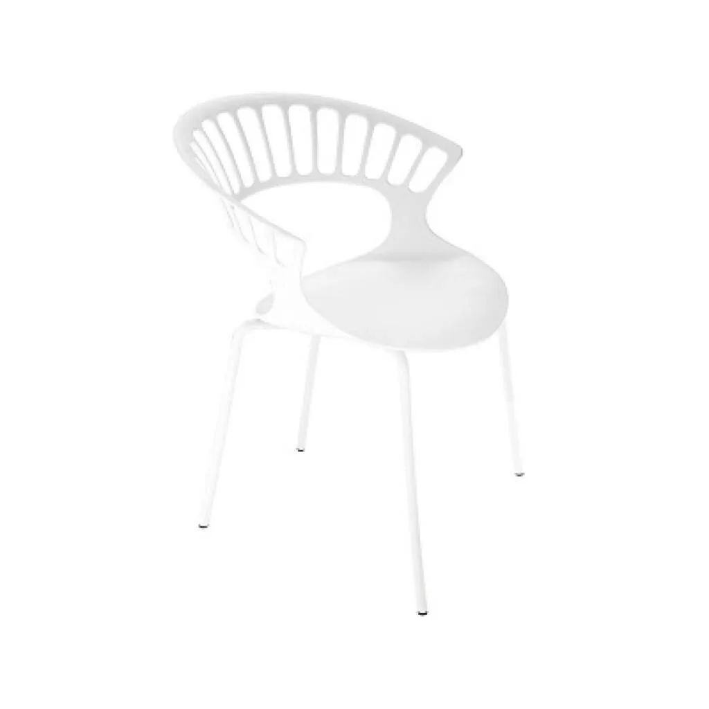 Tiara White - White Kitchen Chair with Arms PPT1365