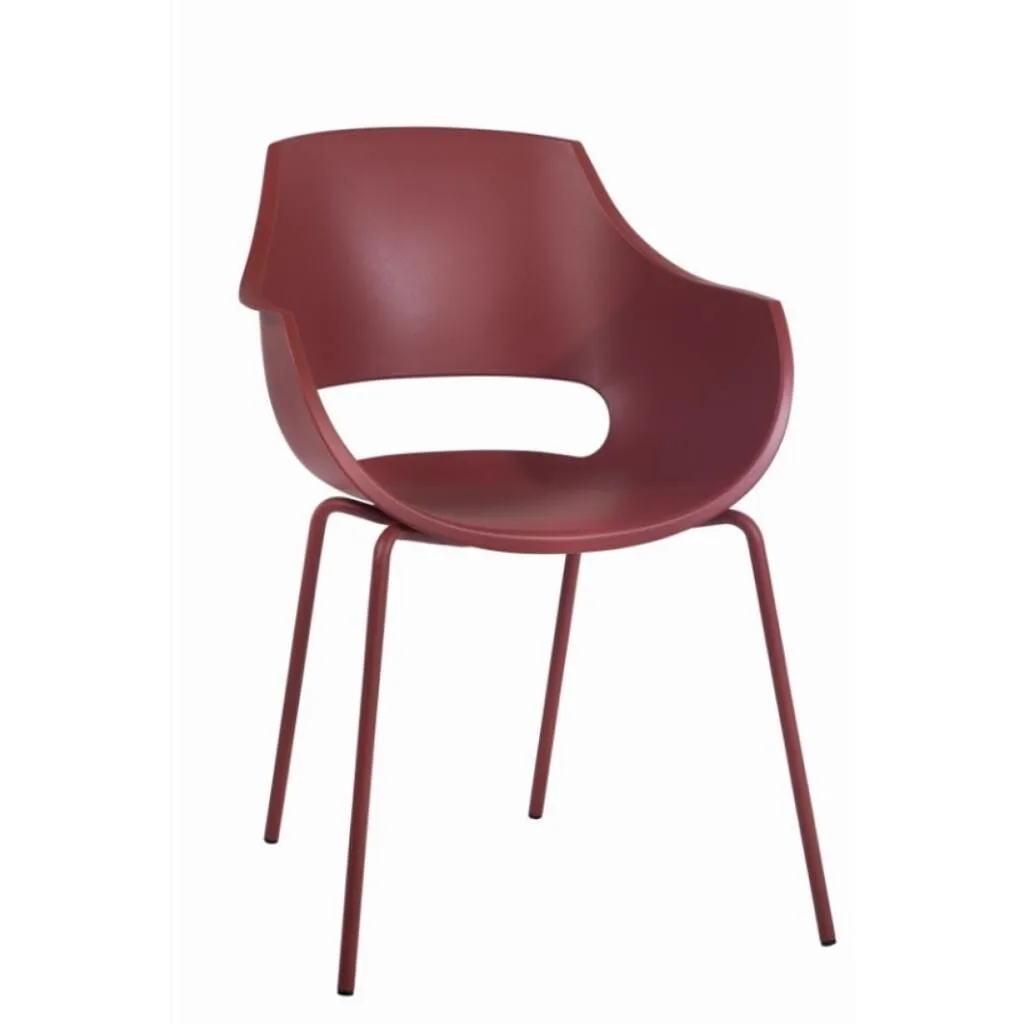 Opal-ML Pro Dark Red - Dark Red Kitchen Chair PPT1355