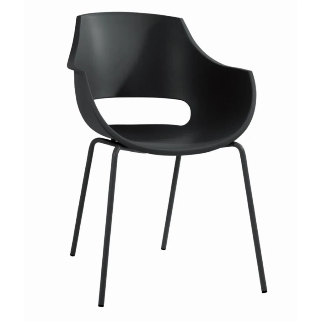 Opal-ML Pro Black - Black Kitchen Chair PPT1356