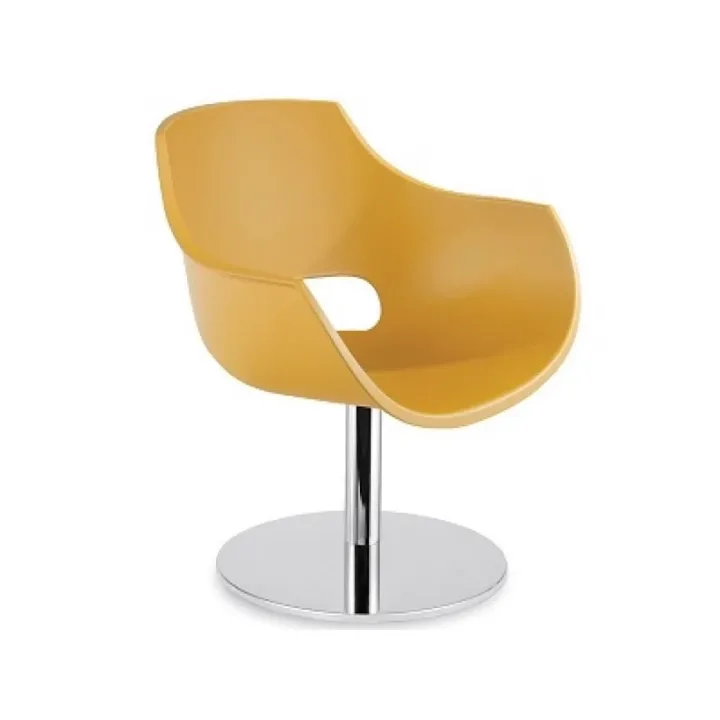 Opal-M Pro Dark Yellow - Chrome-Plated Kitchen Chair PPT1341