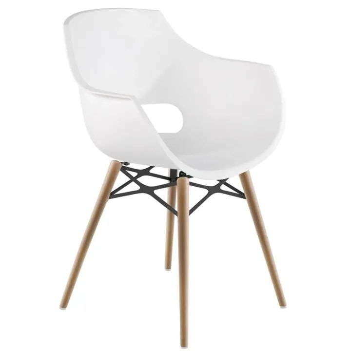 Opal Wox Pro (beech) White Kitchen Chair PPT1332