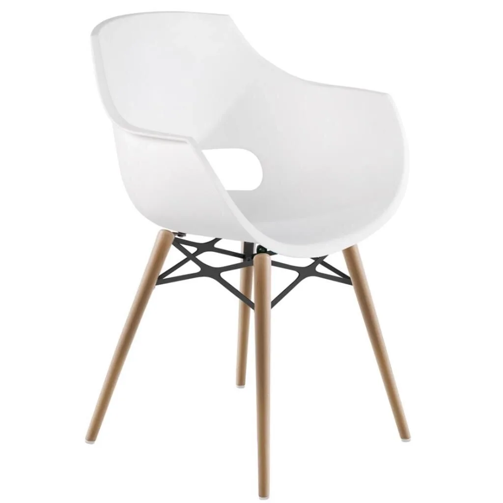 Opal Wox Pro (beech) White Kitchen Chair PPT1332