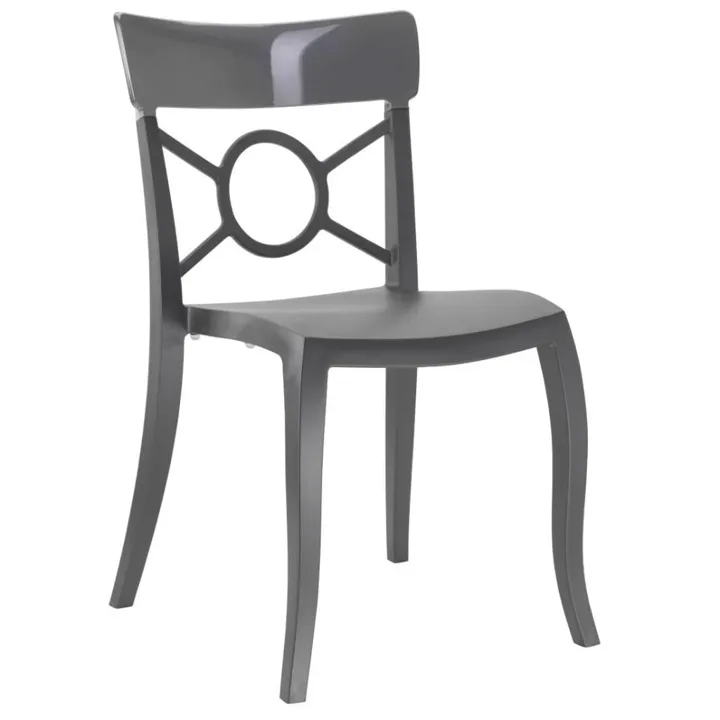 Opera-S Smoke Transparent - Anthracite Kitchen Chair PPT1301