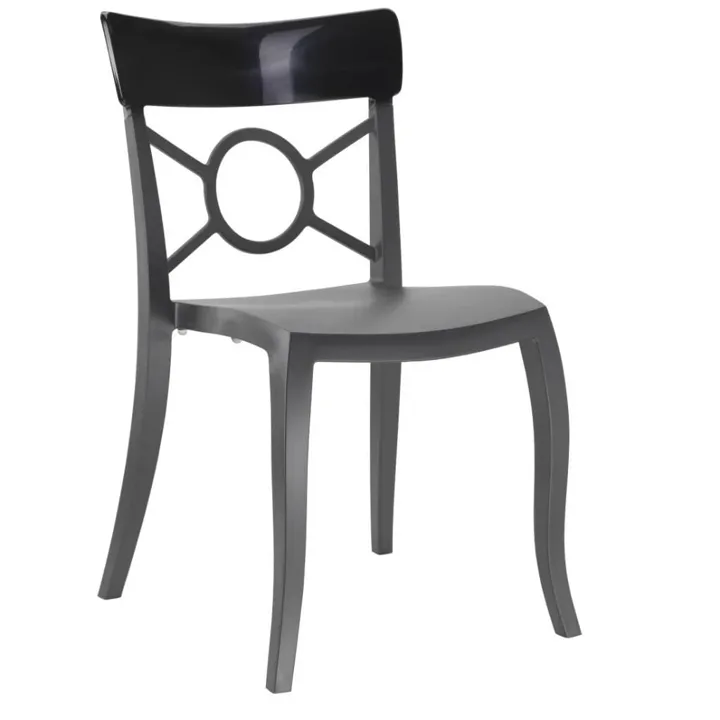 Opera-S Solid Black - Anthracite Kitchen Chair PPT1302
