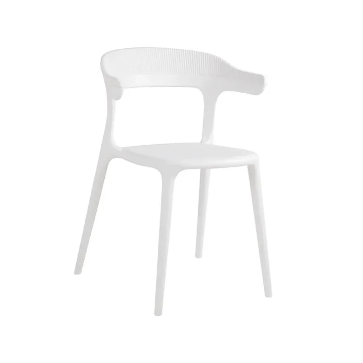 Luna Stripe White Kitchen Chair PPT1270