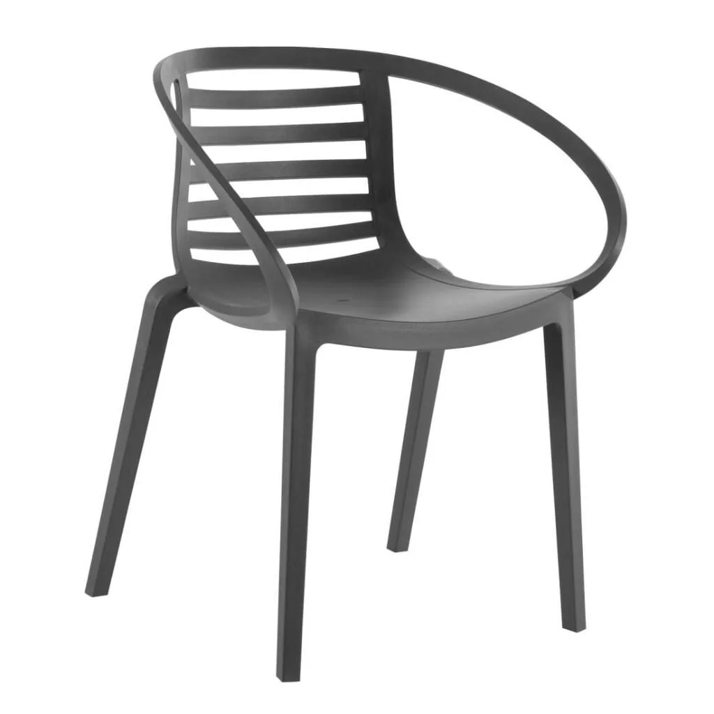 Mambo Anthracite Kitchen Chair with Arms PPT1273