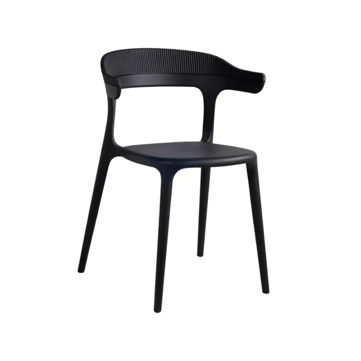 Luna Stripe Black Kitchen Chair PPT1269
