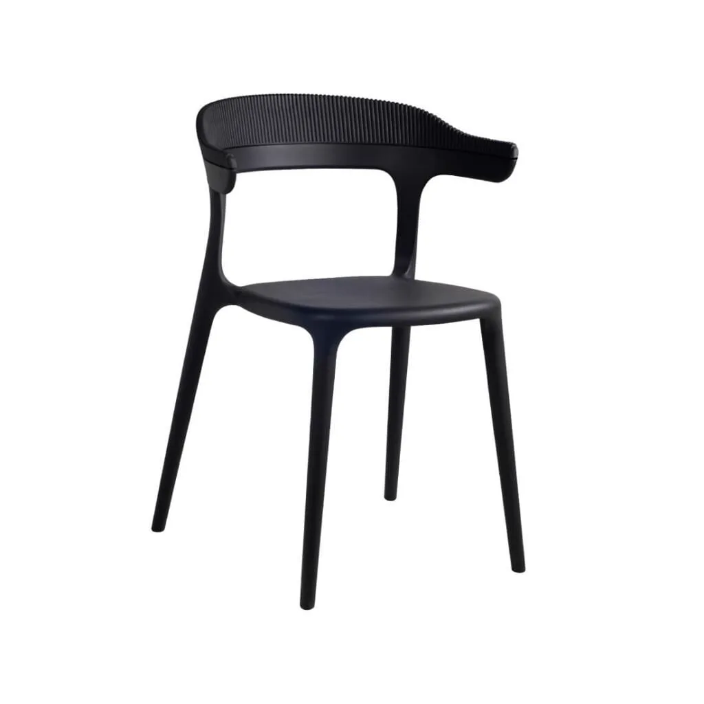 Luna Stripe Black Kitchen Chair PPT1269