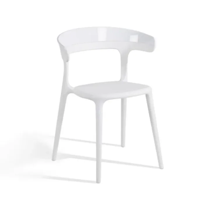 Luna Solid White - White Kitchen Chair PPT1261
