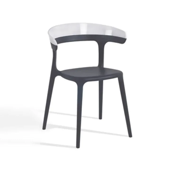 Luna Solid White - Anthracite Kitchen Chair PPT1239