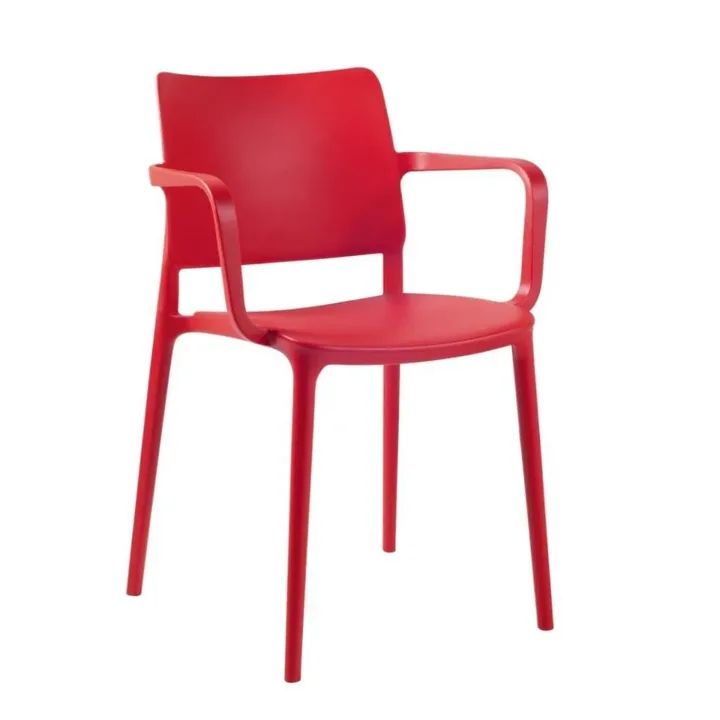 Joy-K Red Kitchen Chair with Arms PPT1222