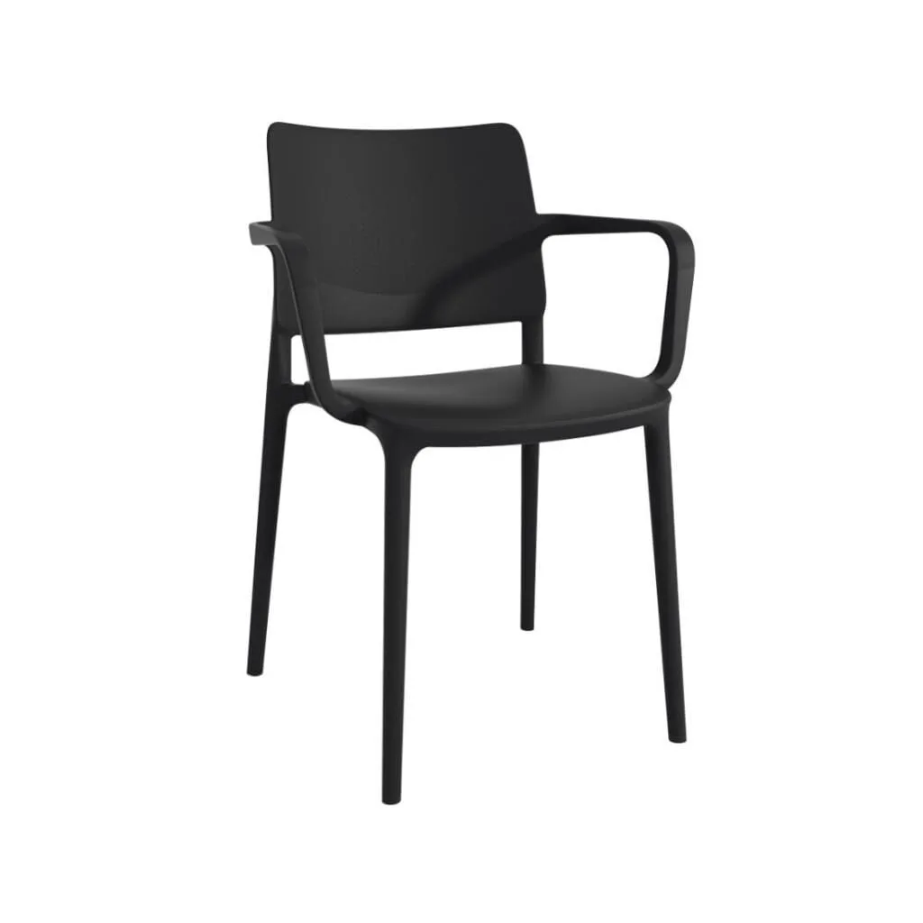 Joy-K Black Kitchen Chair with Arms PPT1226