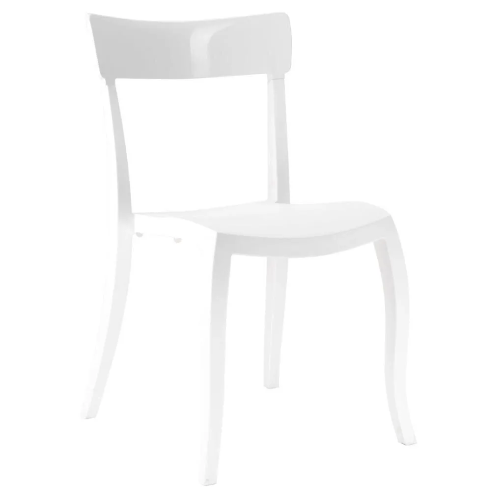 Hera-S Solid White - White Kitchen Chair PPT1195