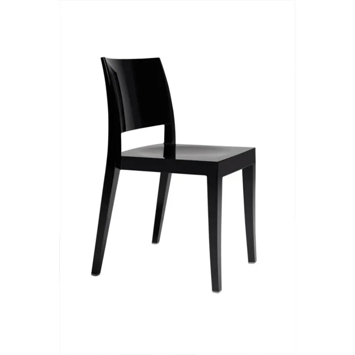 Gyza Solid Black Kitchen Chair PPT1170