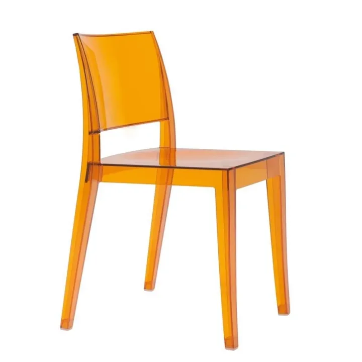 Gyza Orange Transparent Kitchen Chair PPT1169
