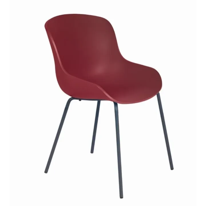 Globe-S ML Dark Red - Anthracite Chair PPT1161