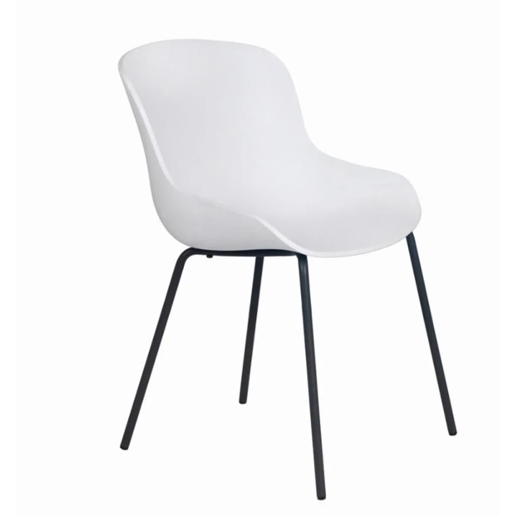 Globe-S ML White - Black Chair PPT1159