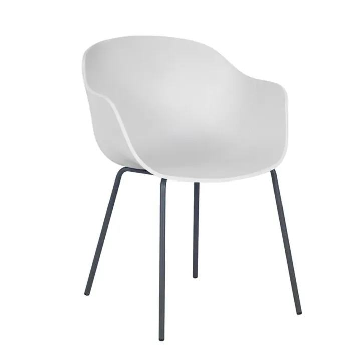 Globe-K ML White - Anthracite Chair with Arms PPT1136