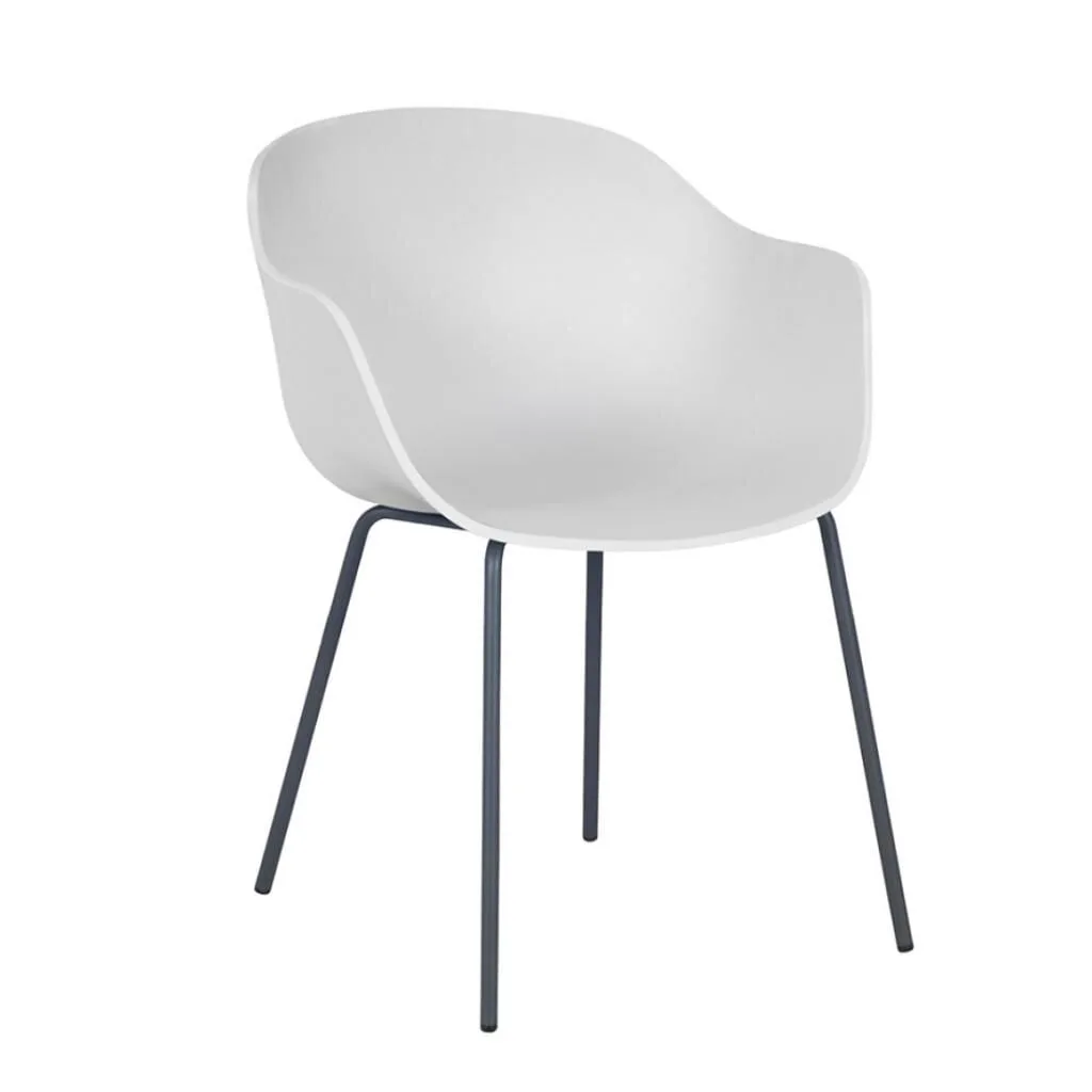 Globe-K ML White - Anthracite Chair with Arms PPT1136