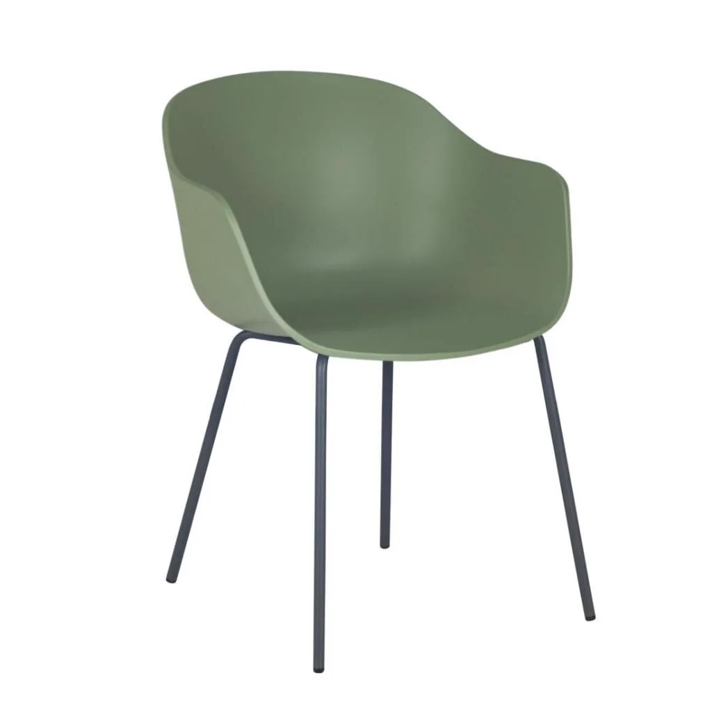Globe-K ML Pastel Green - Anthracite Chair with Arms PPT1134