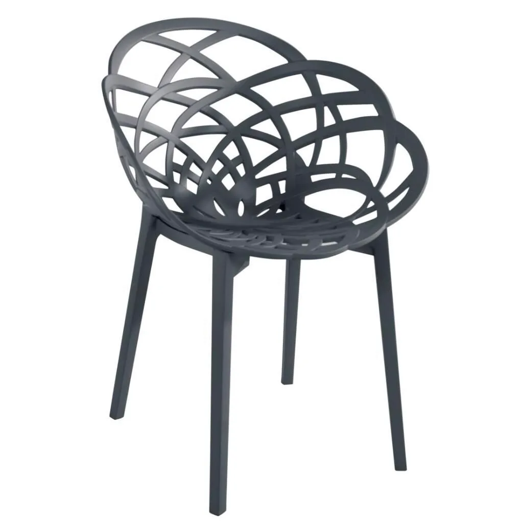 Flora Matt Anthracite - Anthracite Chair PPT1109