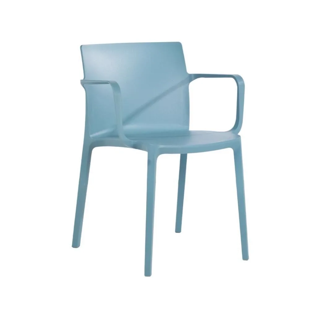 Evo-K Turquoise Blue Kitchen Chair with Arms PPT1088
