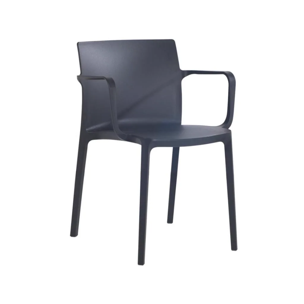 Evo-K Anthracite Kitchen Chair with Arms PPT1086