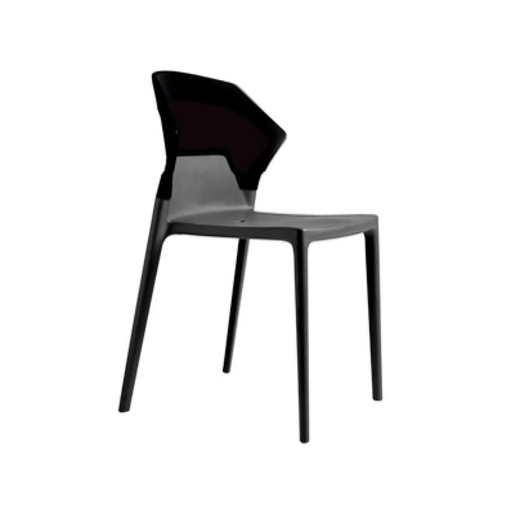 Ego-S Solid Black - Anthracite Kitchen Chair PPT1083