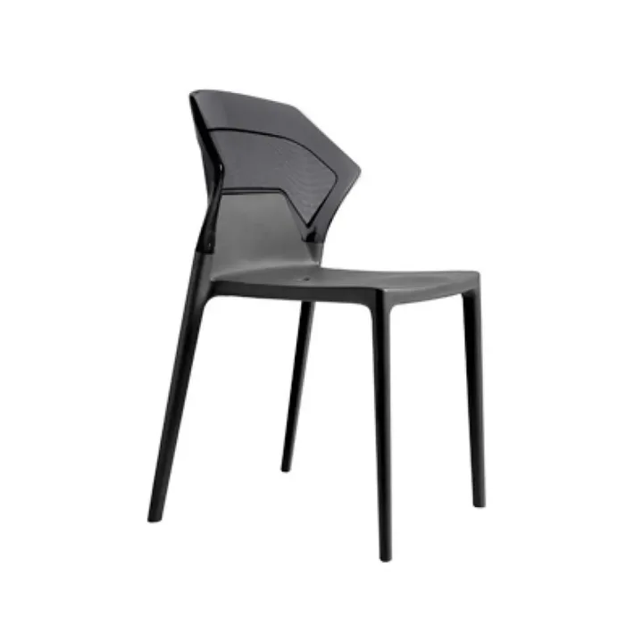 Ego-S Smoke Transparent - Anthracite Kitchen Chair PPT1075