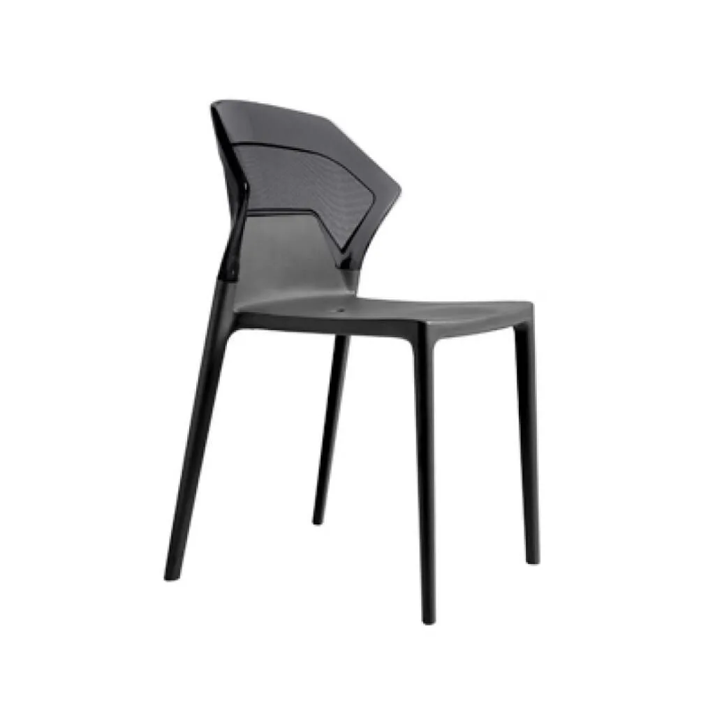 Ego-S Smoke Transparent - Anthracite Kitchen Chair PPT1075