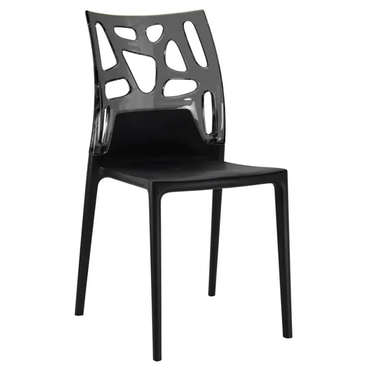 Ego-Rock Clear Transparent - White Kitchen Chair PPT1055