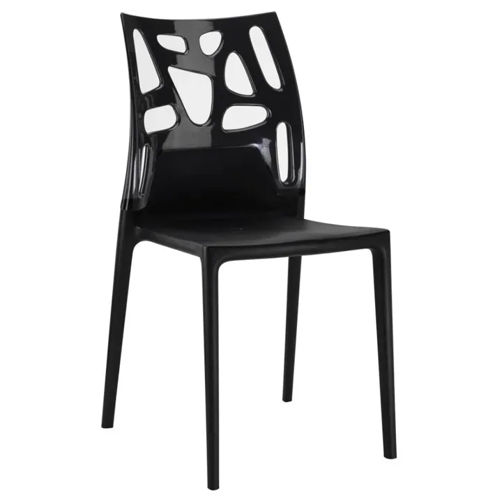 Ego-Rock Solid Black - Black Kitchen Chair PPT1063