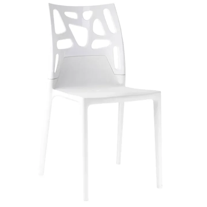 Ego-Rock Green Transparent - Black Kitchen Chair PPT1059