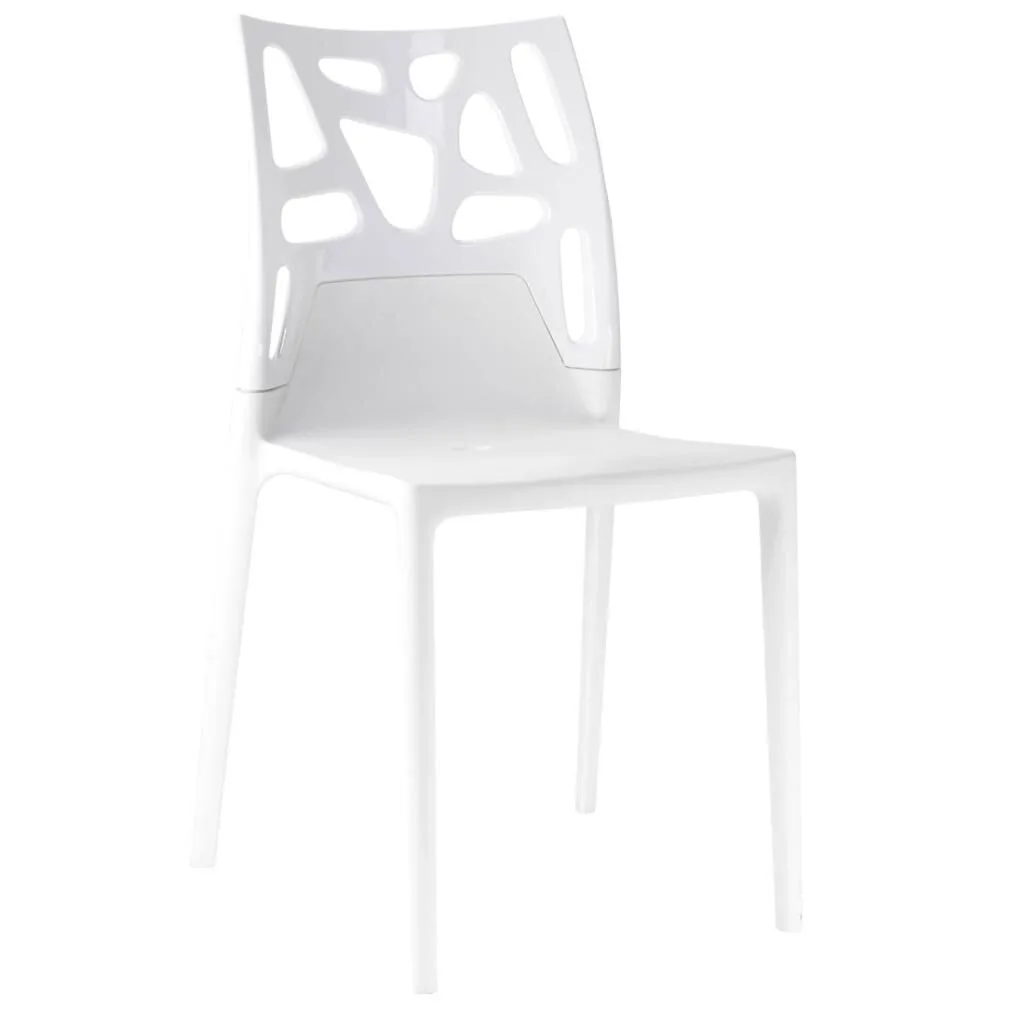 Ego-Rock Green Transparent - Black Kitchen Chair PPT1059