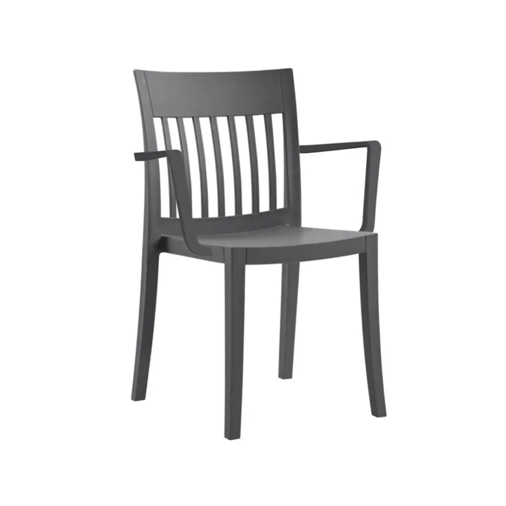 Eden-K Anthracite Kitchen Chair with Arms PPT1024
