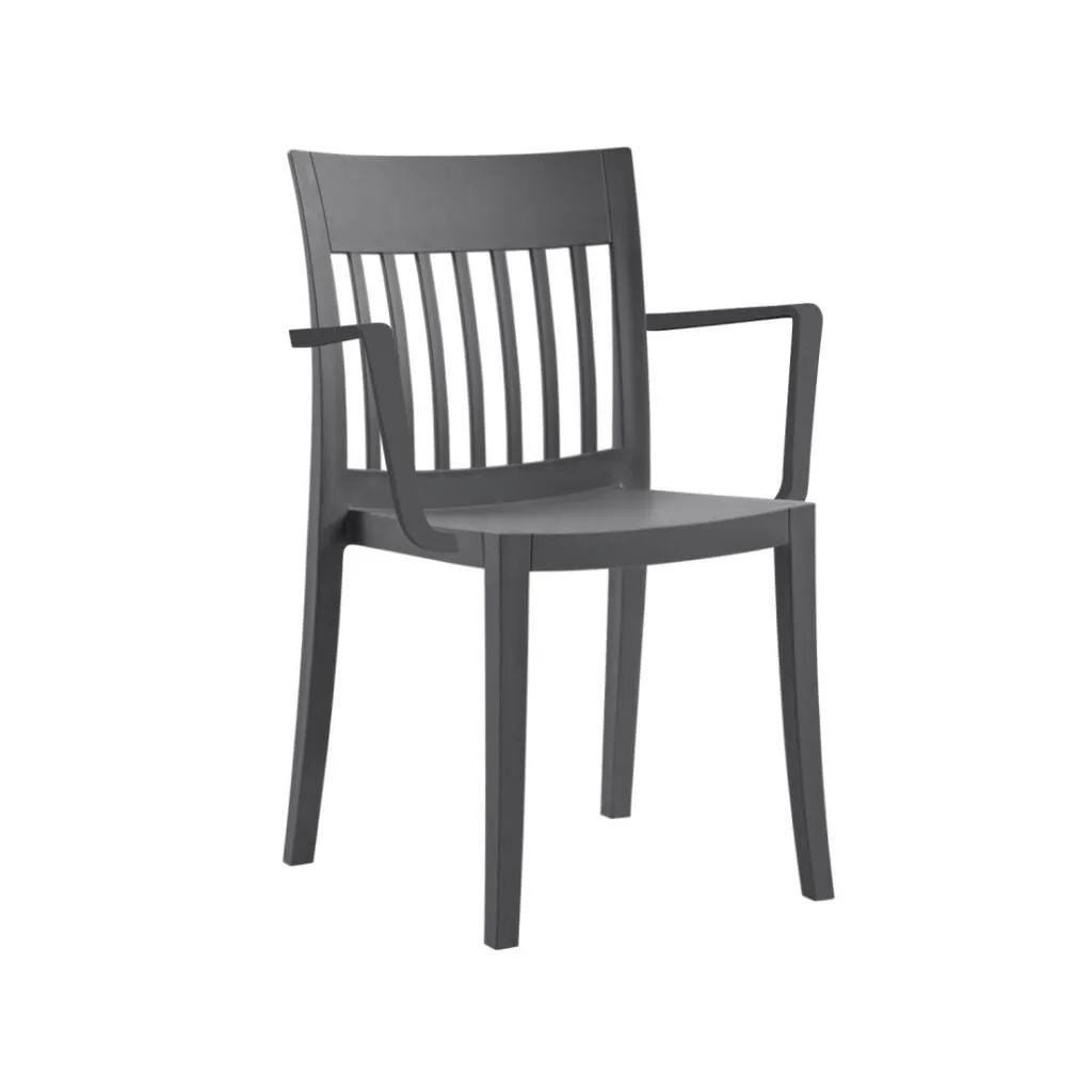 Eden-K Anthracite Kitchen Chair with Arms PPT1024