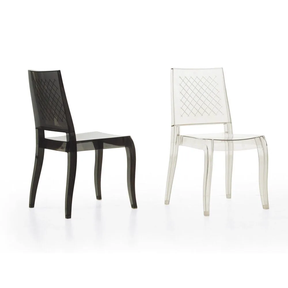 Class-XC Smoke Transparent Kitchen Chair PPT1015