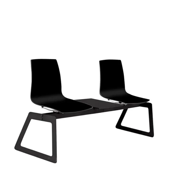 X-treme Pro 2-teilig Schwarz-Schwarz Wartestuhl PPT1003