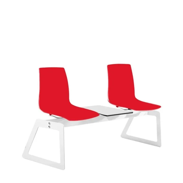 X-treme Pro 2-Piece Dark Red-White Waiting Armchair PPT1002