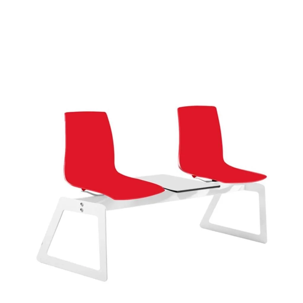 X-treme Pro 2-Piece Dark Red-White Waiting Armchair PPT1002